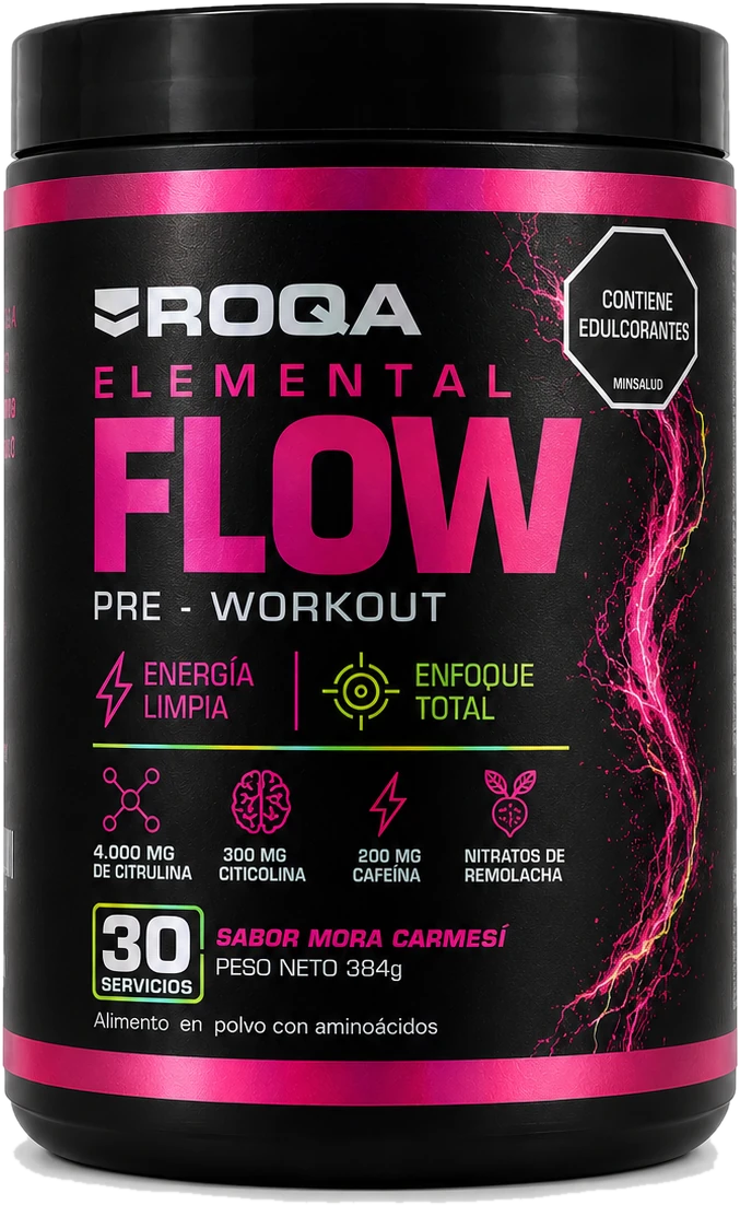 Tarro de Elemental FLOW Pre-Workout 384 g