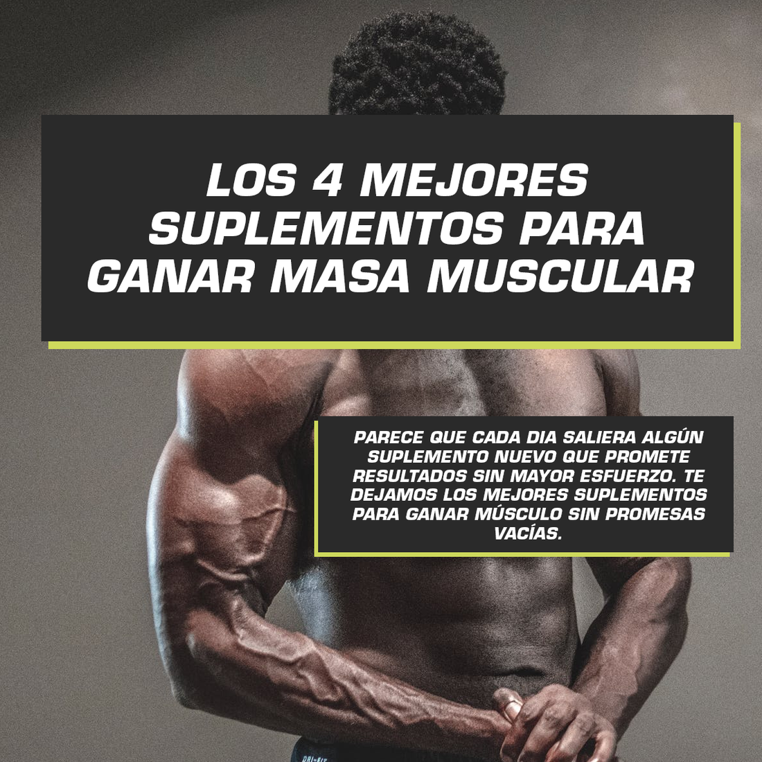 LOS MEJORES SUPLEMENTOS PARA GANAR MASA MUSCULAR