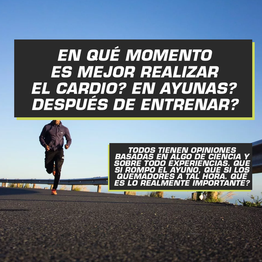 CARDIO EN AYUNAS O DESPUES DE ENTRENAR