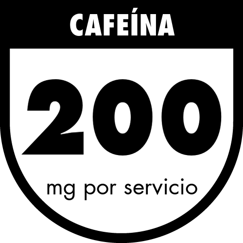 200 mg de cafeína por servicio